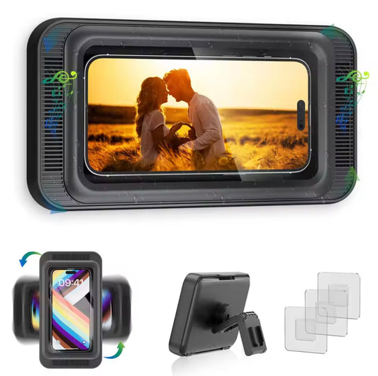 AquaVibe™-Support mural douche pour téléphone