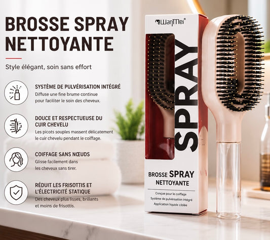 SprayLiss™ - Brosse lissant avec spray 2 en 1