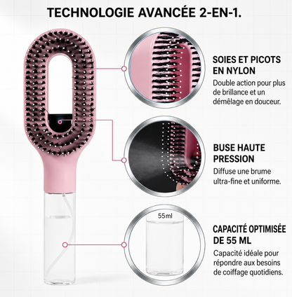 SprayLiss™ - Brosse lissant avec spray 2 en 1